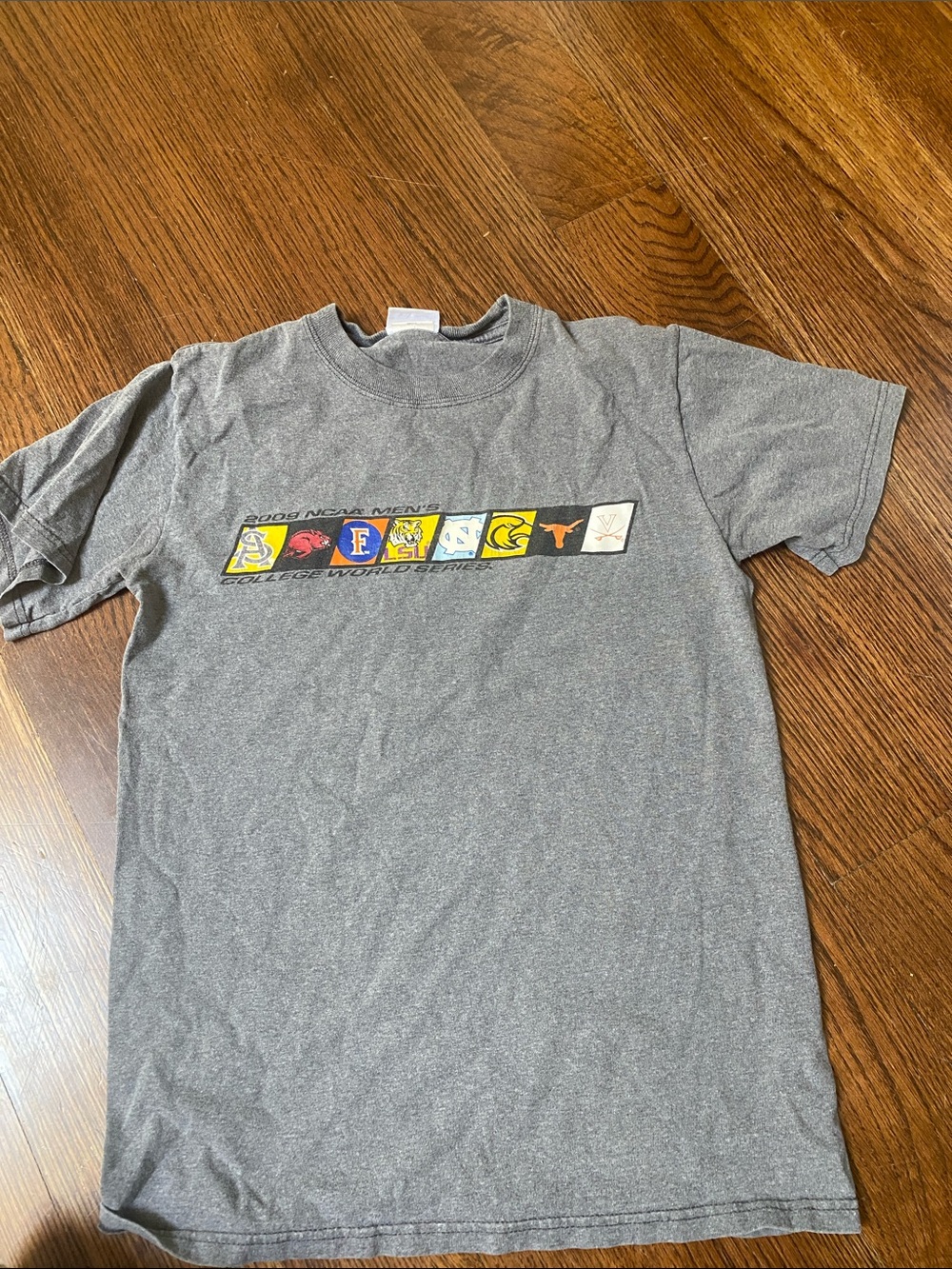 Champion Gray T-Shirt with Yellow Graphic